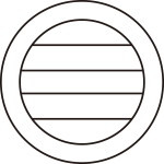 陰丸の内に二つ引き紋