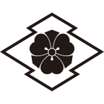 陰松皮菱に剣片喰紋