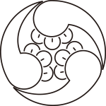 陰右三つ丁子巴紋