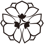 陰三つ横見八重桔梗紋