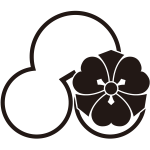 陰洲浜に剣片喰紋