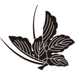 梶の葉飛び蝶紋