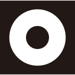 角持ち地抜き蛇の目紋