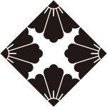 角四つ割り花角紋