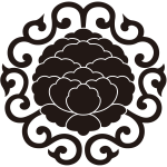 唐草大割り牡丹紋