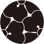 重ね三つ割り片喰紋