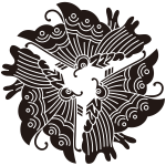 頭合せ三つ揚羽蝶紋