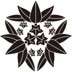 頭合せ三つ笹竜胆紋