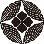 柏七宝に花角紋