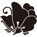 変り片喰揚羽蝶紋