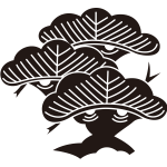 変り荒枝付き三階松紋