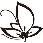 変り中陰裏桔梗飛び蝶紋