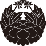 変り杏葉牡丹紋