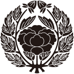 変り花抱き牡丹紋