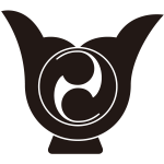 変り鍬形に二つ巴紋