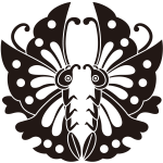 変り対い鎧蝶紋