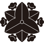 変り向う花沢瀉紋