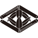 変り竹菱に六枚笹紋