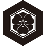 亀甲に剣片喰紋