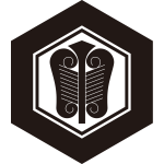 亀甲に唐団扇紋