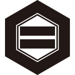 亀甲内に二つ引き紋