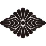 菊菱に対い葉紋