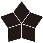 桔梗形五つ菱紋