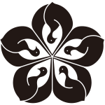 桔梗形光琳鶴紋