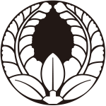 石持ち地抜き上り藤紋