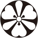 石持ち地抜き棒剣片喰紋