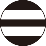 石持ち地抜き二つ引き紋