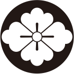 石持ち地抜き花菱紋