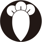 石持ち地抜き一つ丁子紋