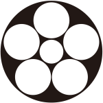 石持ち地抜き星梅鉢紋