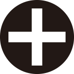 石持ち地抜き十字紋