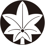 石持ち地抜き楓紋