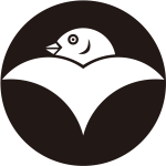 石持ち地抜き雁金紋