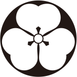 石持ち地抜き片喰紋