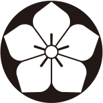 石持ち地抜き桔梗紋