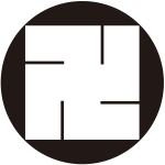 石持ち地抜き万字紋