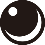 石持ち地抜き三日月に星紋