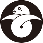 石持ち地抜き結び雁金紋