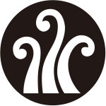 石持ち地抜き三本蕨紋