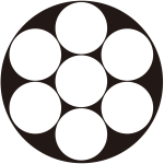 石持ち地抜き七曜紋