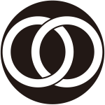 石持ち地抜き輪違い紋