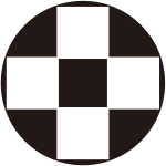 石持ち地抜き四つ石紋