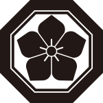 子持ち八角に桔梗紋