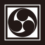 子持ち平角に右三つ巴紋