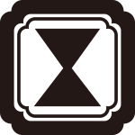 子持ち隅入り角に輪鼓紋