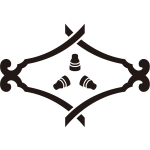 琴柱菱に三つ琴の爪紋